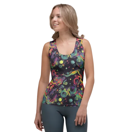 Psychedelic Drift on a Women's Tank Top