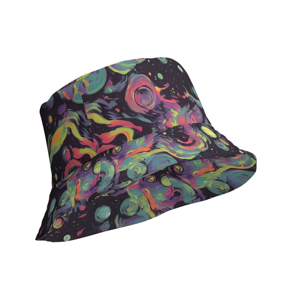 Psychedelic Drift on Reversible Bucket Hat — Product details Outside