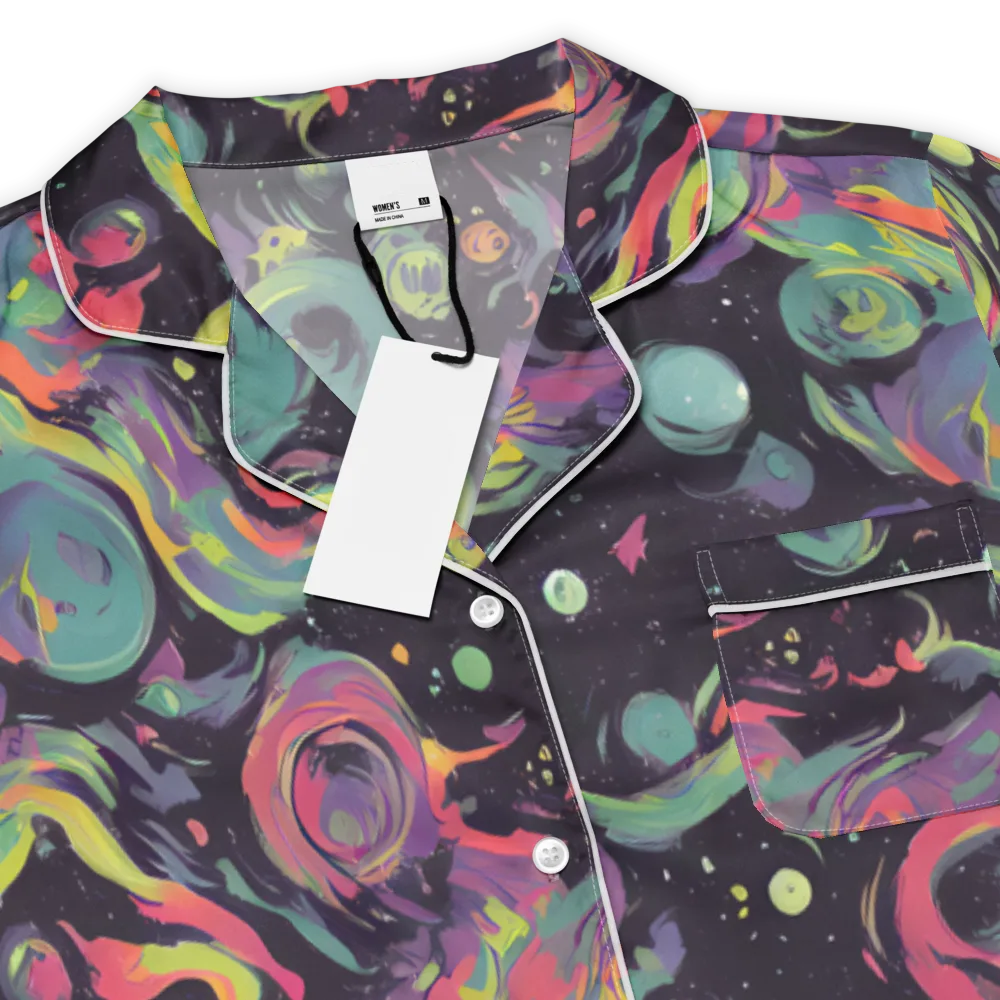 Psychedelic Drift on Women's Short Sleeve Pajama Top — Product details