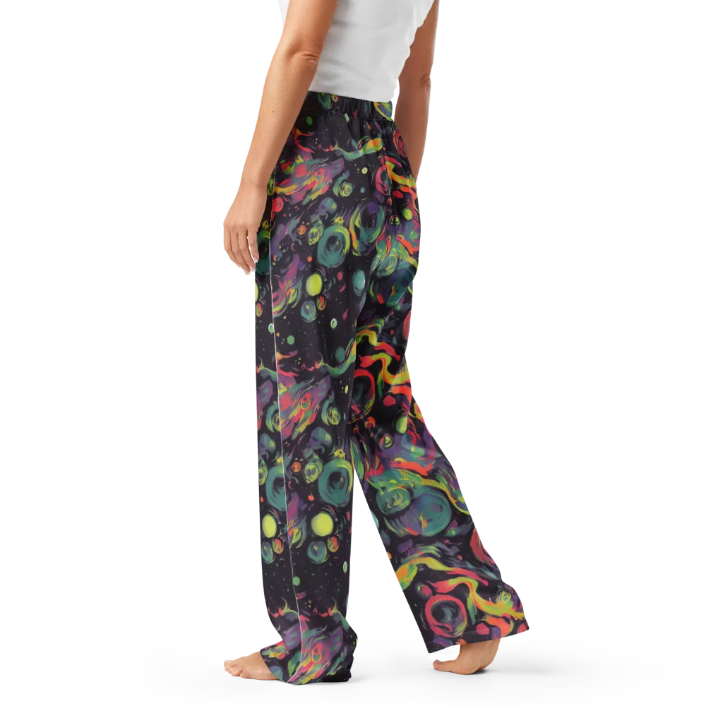 Psychedelic Drift on Women's Pajama Pants — Left
