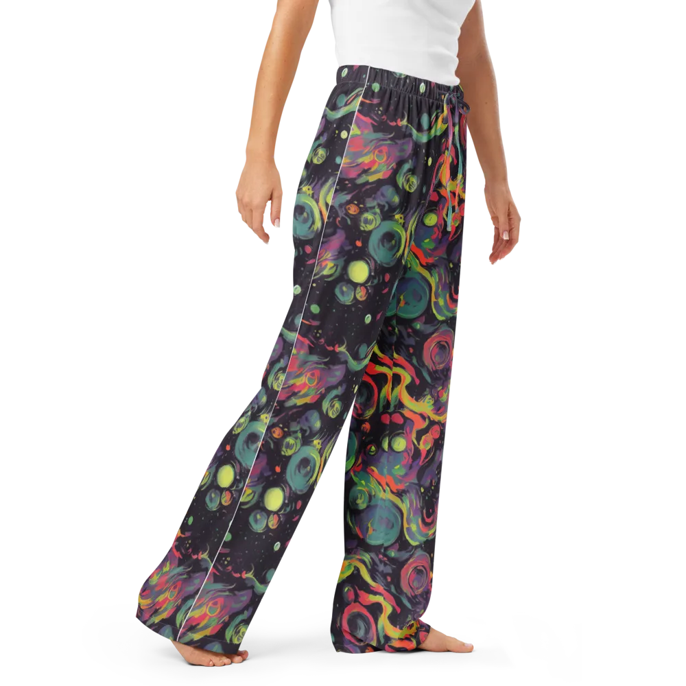 Psychedelic Drift on Women's Pajama Pants — Right Front