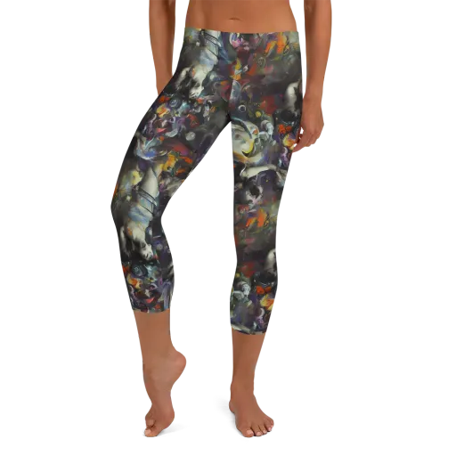 Dreamweaver's Canvas on a Capri Leggings
