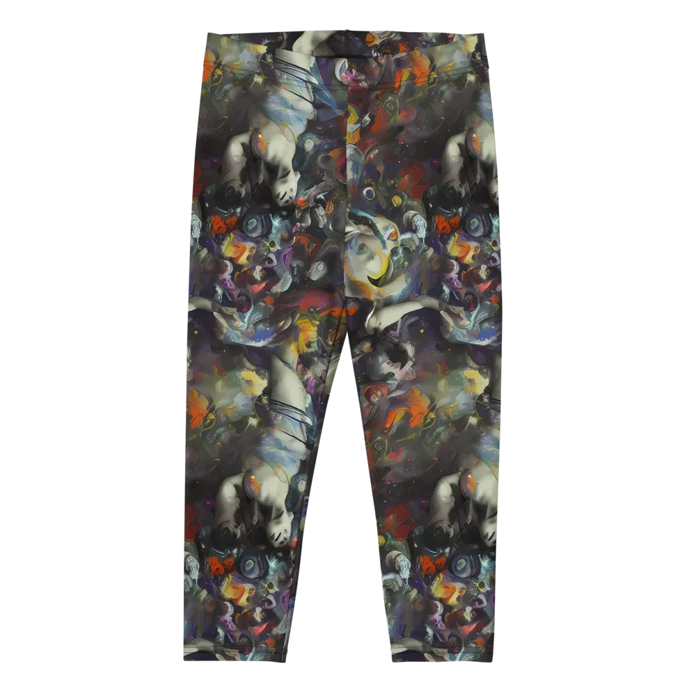Dreamweaver's Canvas on Capri Leggings — Front