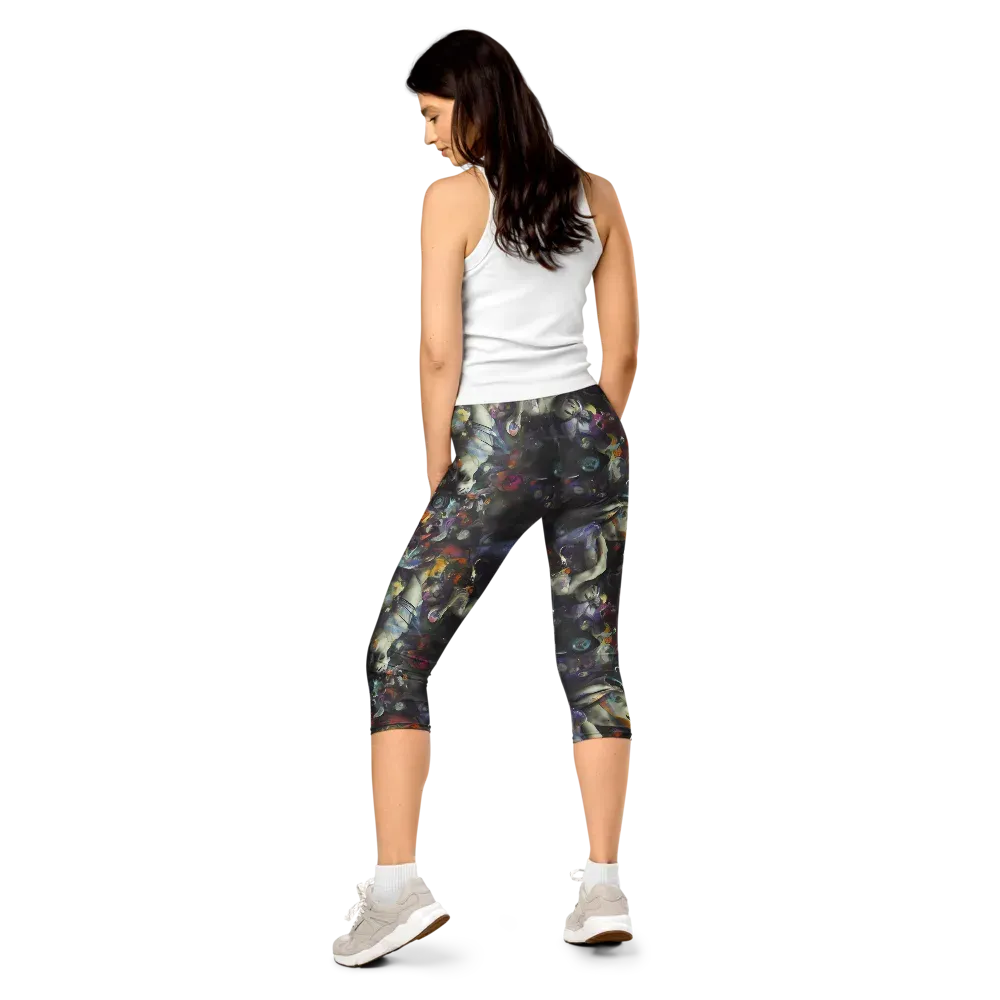 Dreamweaver's Canvas on Capri Leggings — Back