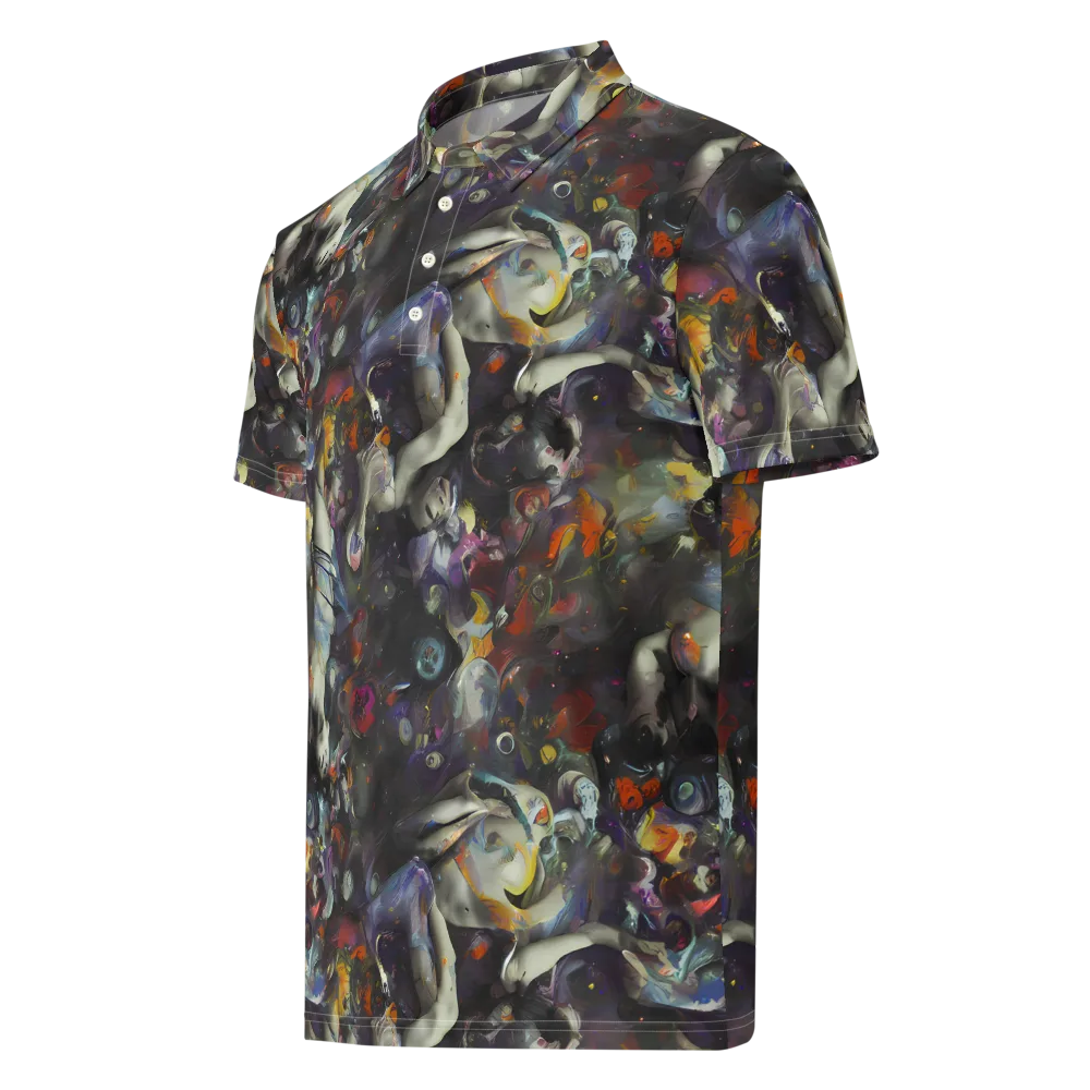Dreamweaver's Canvas on Men's Slim Fit Polo Shirt — Left Front
