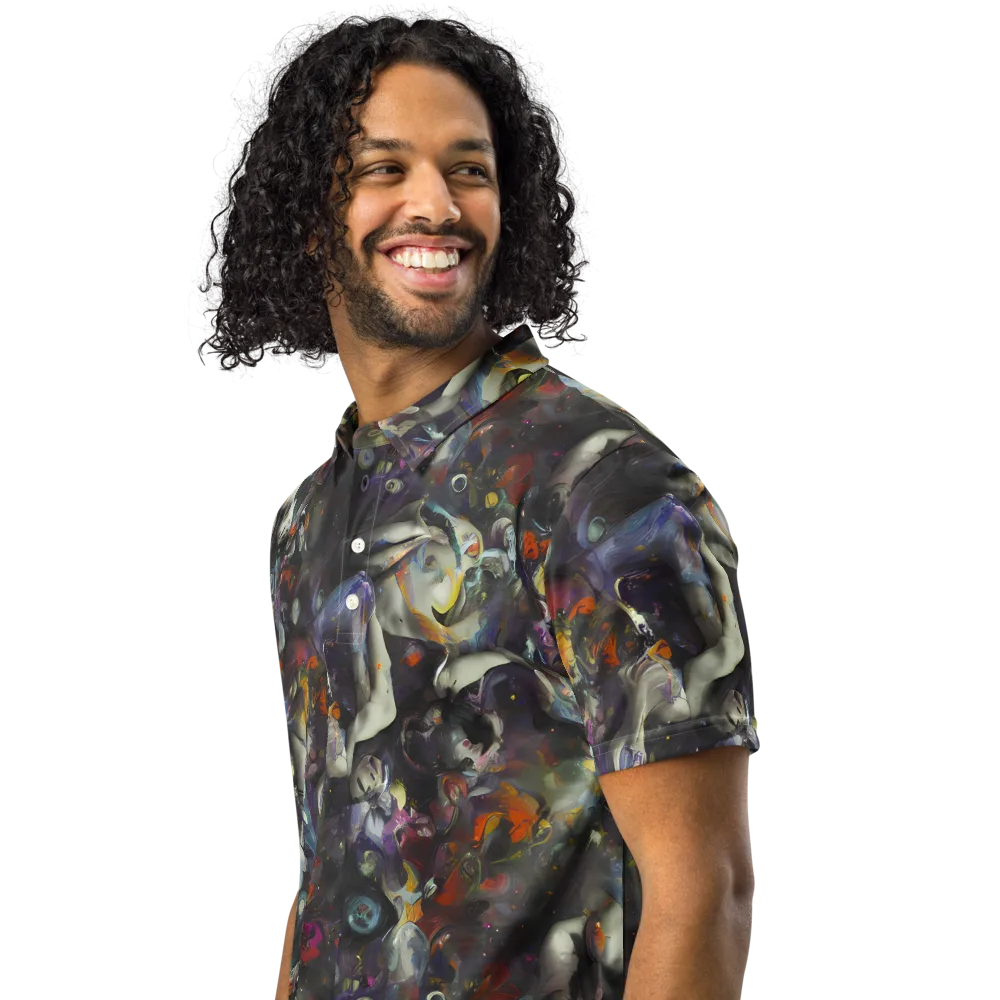 Dreamweaver's Canvas on Men's Slim Fit Polo Shirt — Left Front