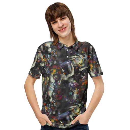 Dreamweaver's Canvas on a Men's Slim Fit Polo Shirt