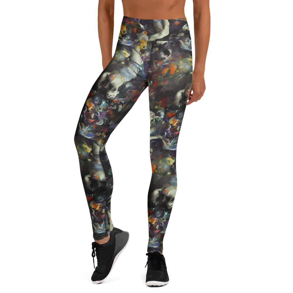 Dreamweaver's Canvas on Yoga Leggings — Front