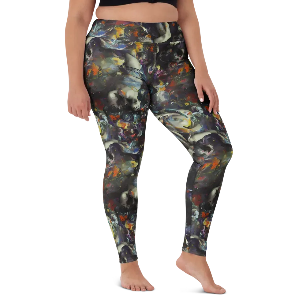 Dreamweaver's Canvas on Yoga Leggings — Front