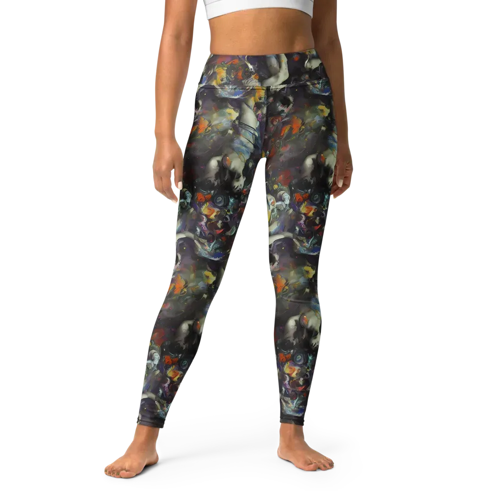 Dreamweaver's Canvas on Yoga Leggings — Front