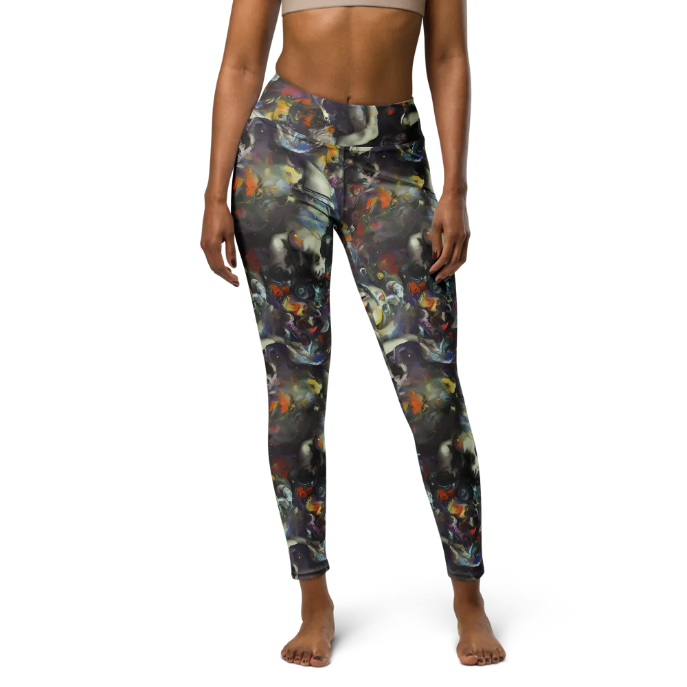Dreamweaver's Canvas on Yoga Leggings — Front