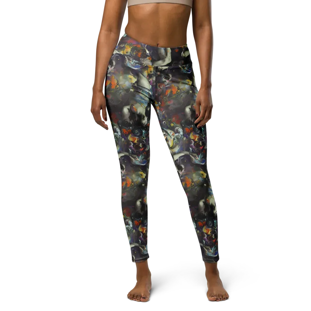 Dreamweaver's Canvas on Yoga Leggings — Front