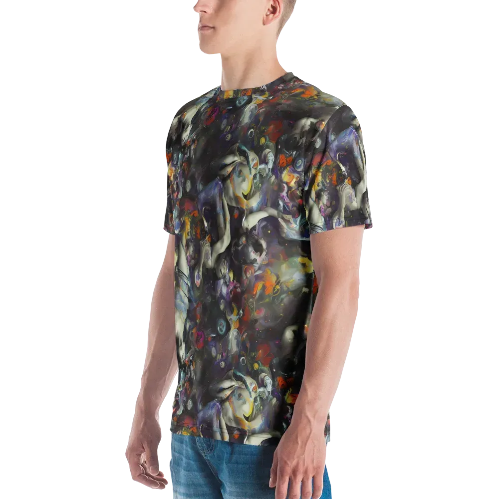 Dreamweaver's Canvas on Men's Crew Neck T-Shirt — Left