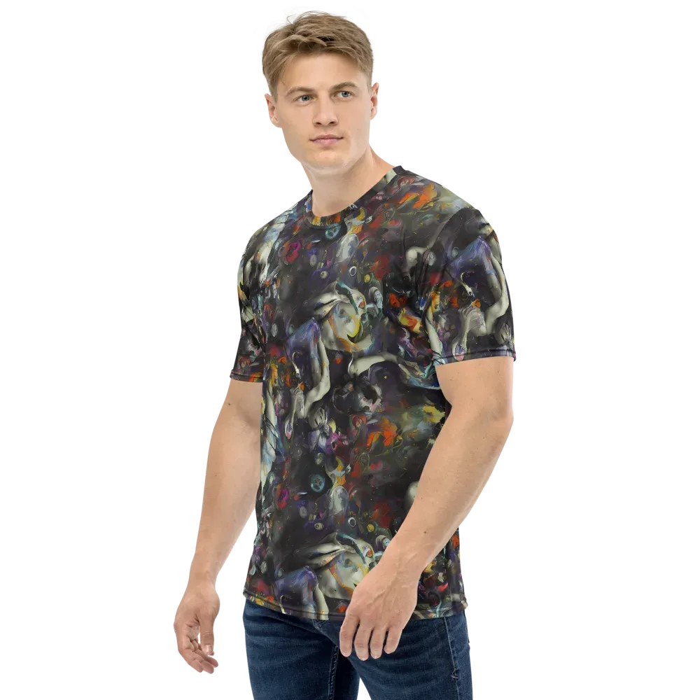 Dreamweaver's Canvas on Men's Crew Neck T-Shirt — Left