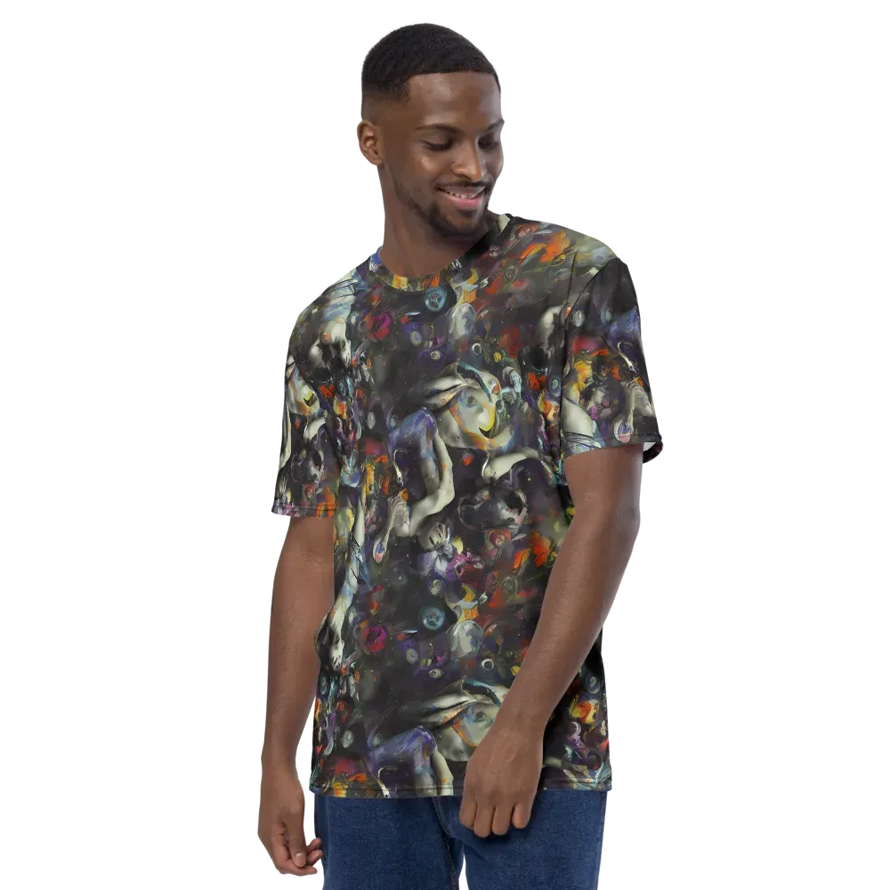 Dreamweaver's Canvas on Men's Crew Neck T-Shirt — Left