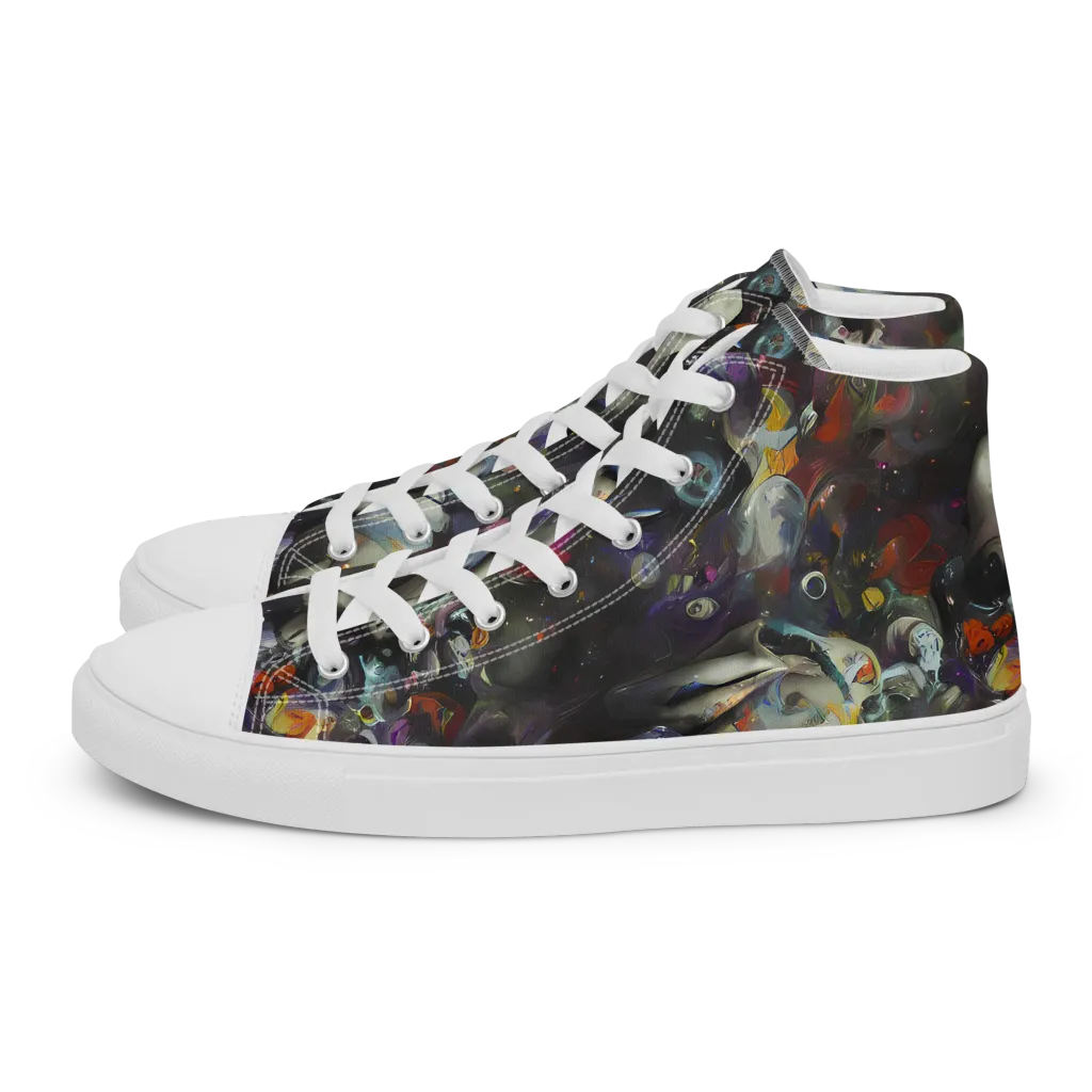 Dreamweaver's Canvas on Men's High Top Canvas Shoes — Left