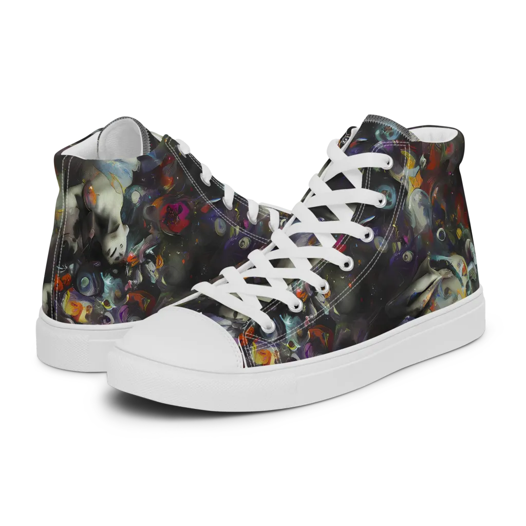 Dreamweaver's Canvas on Men's High Top Canvas Shoes — Left