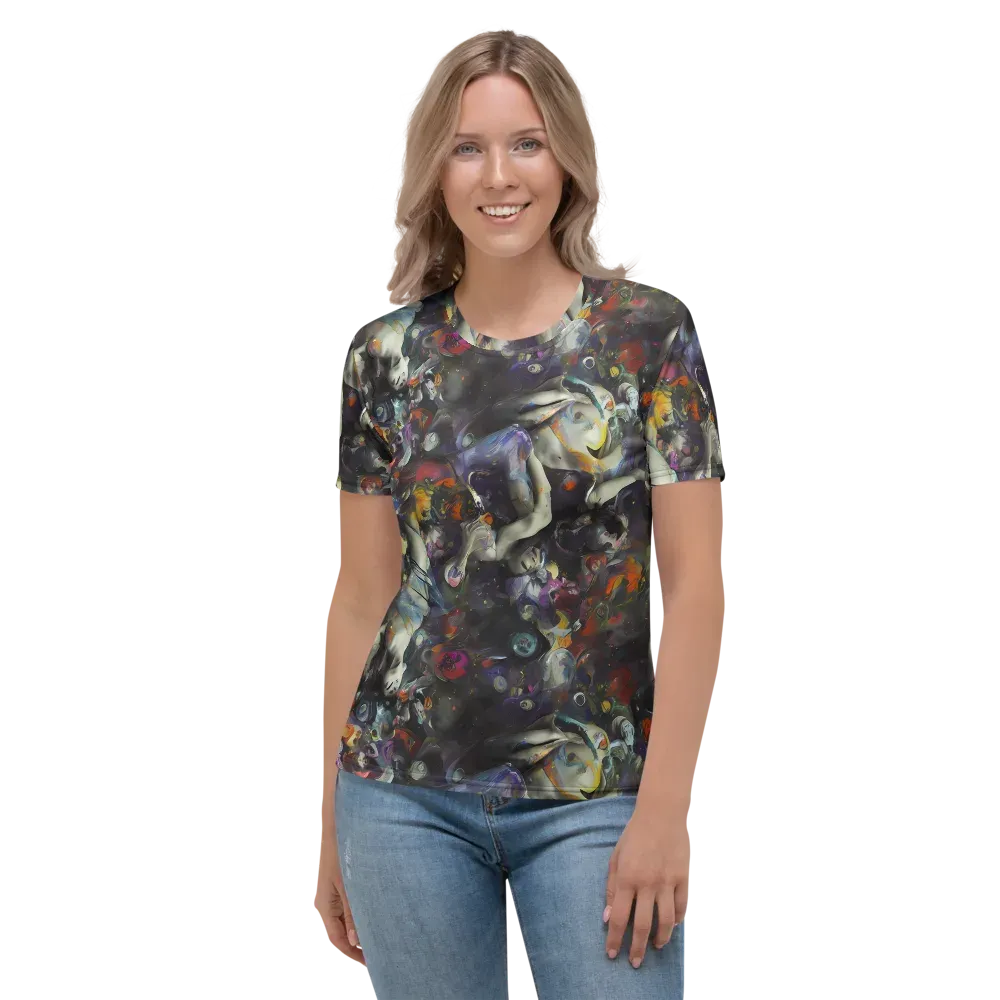 Dreamweaver's Canvas on Women's Crew Neck T-Shirt — Front