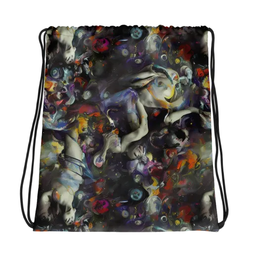 Dreamweaver's Canvas on a Drawstring Bag