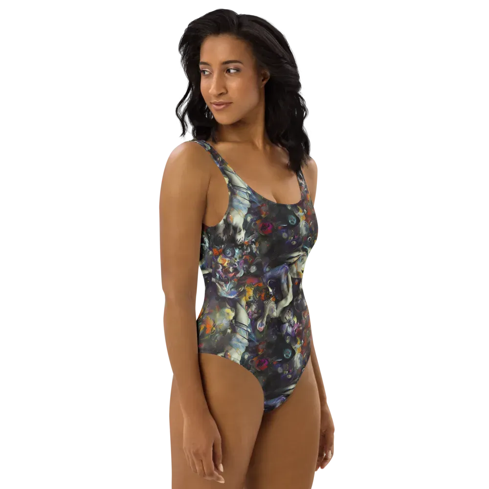 Dreamweaver's Canvas on One-Piece Swimsuit — Right