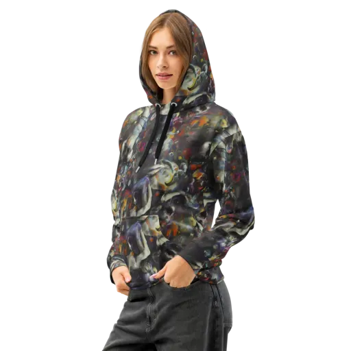 Dreamweaver's Canvas on a Cotton Hoodie