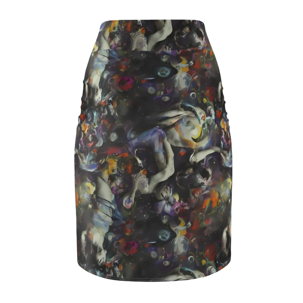 Dreamweaver's Canvas on Pencil Skirt — Back