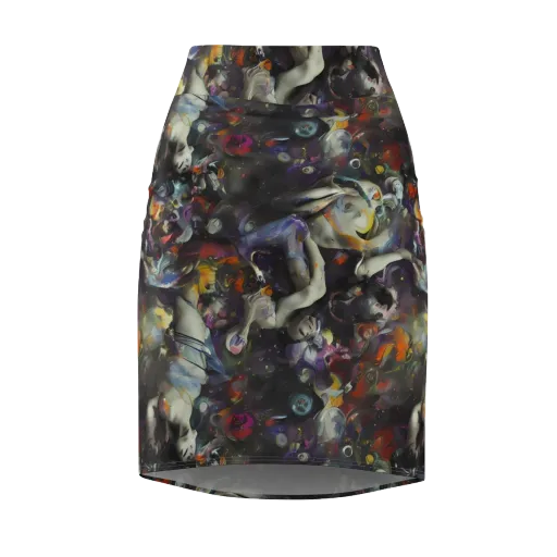 Dreamweaver's Canvas on a Pencil Skirt