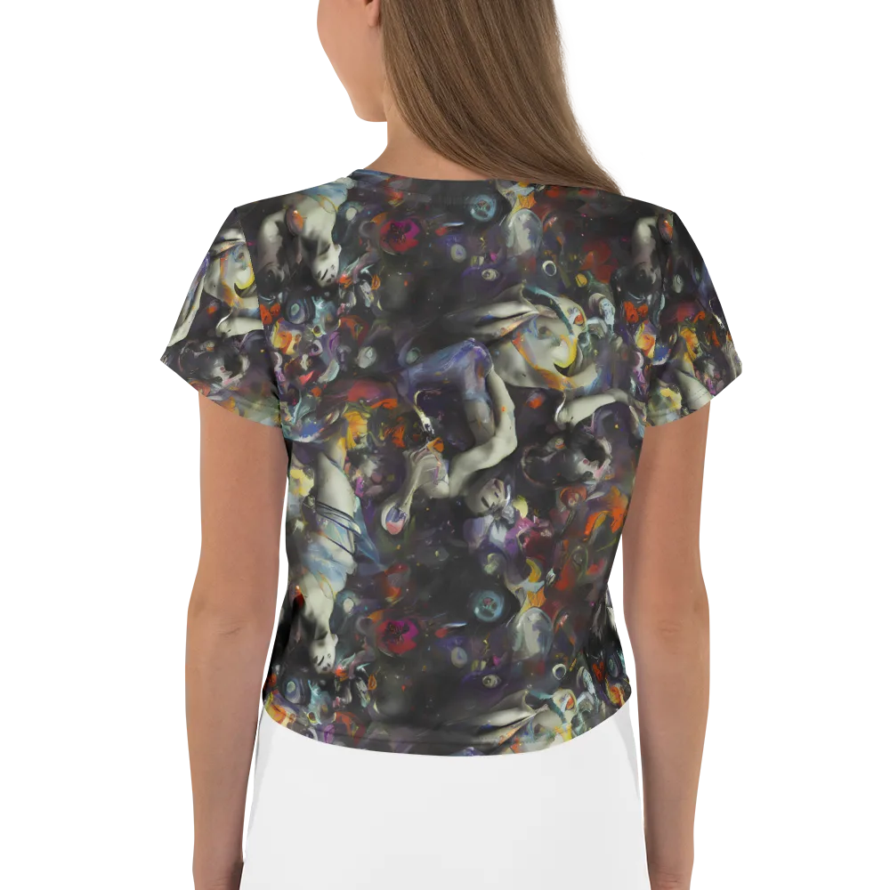 Dreamweaver's Canvas on Crop Tee — Back