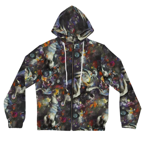Dreamweaver's Canvas on a Women's Full-Zip Hoodie