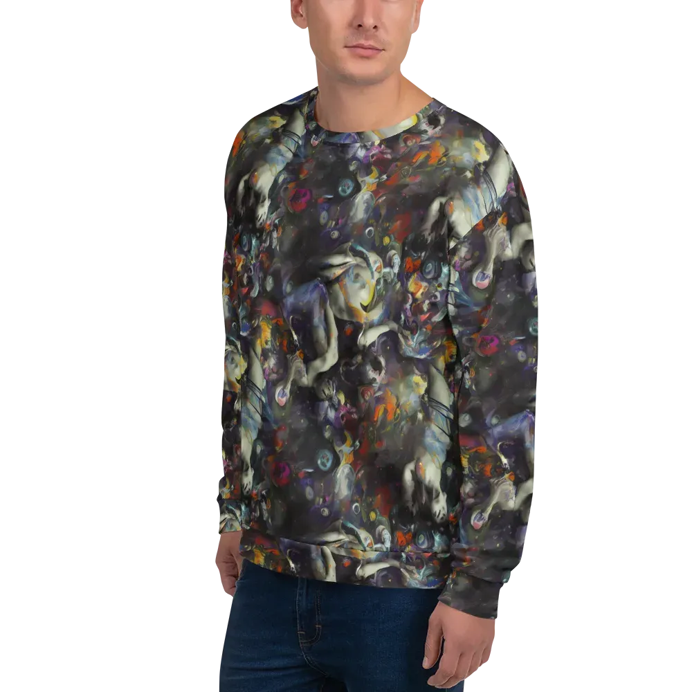 Dreamweaver's Canvas on Sweatshirt — Left Front