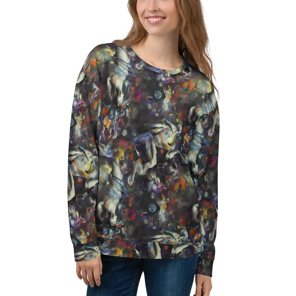 Dreamweaver's Canvas on Sweatshirt — Front
