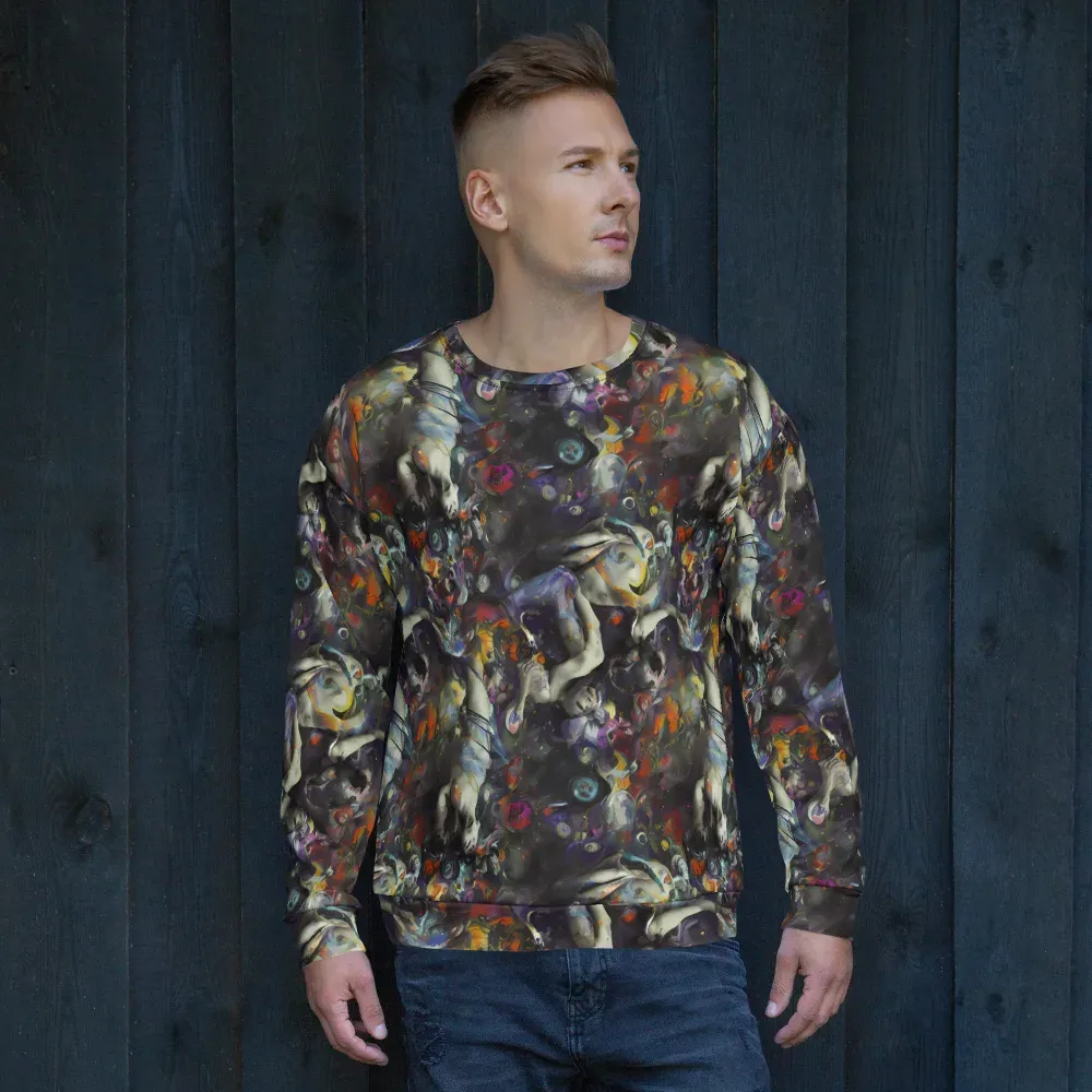 Dreamweaver's Canvas on Sweatshirt — Front