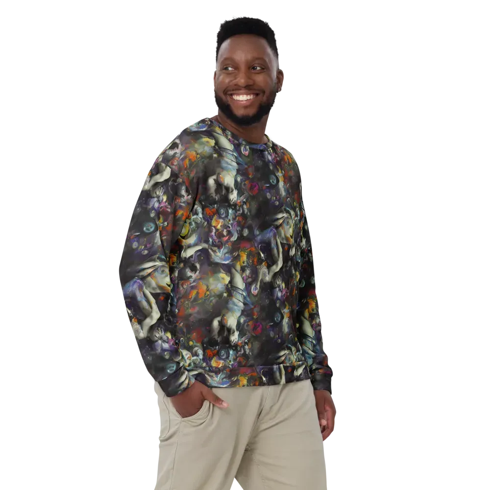 Dreamweaver's Canvas on Sweatshirt — Front