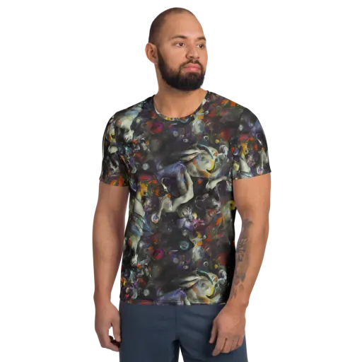 Dreamweaver's Canvas on a Men's Athletic T-Shirt