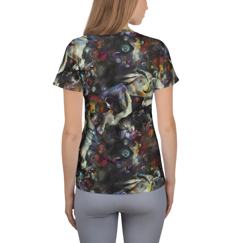 Dreamweaver's Canvas on Women's Athletic T-Shirt — Back