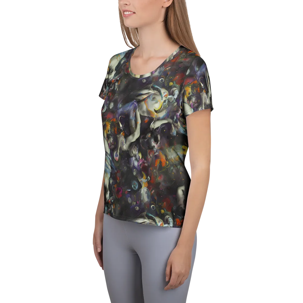 Dreamweaver's Canvas on Women's Athletic T-Shirt — Left