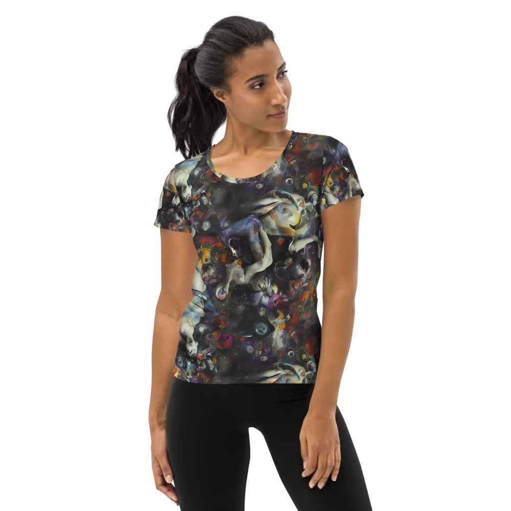 Dreamweaver's Canvas on Women's Athletic T-Shirt — Front