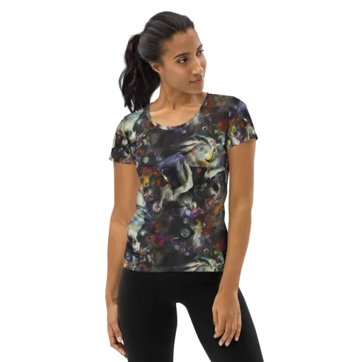 Dreamweaver's Canvas on a Women's Athletic T-Shirt