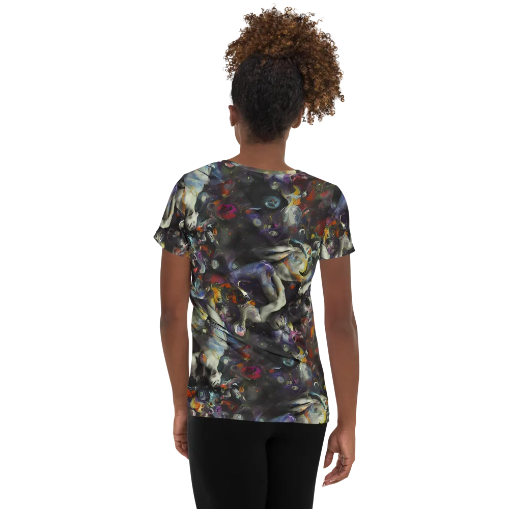 Dreamweaver's Canvas on Women's Athletic T-Shirt — Back