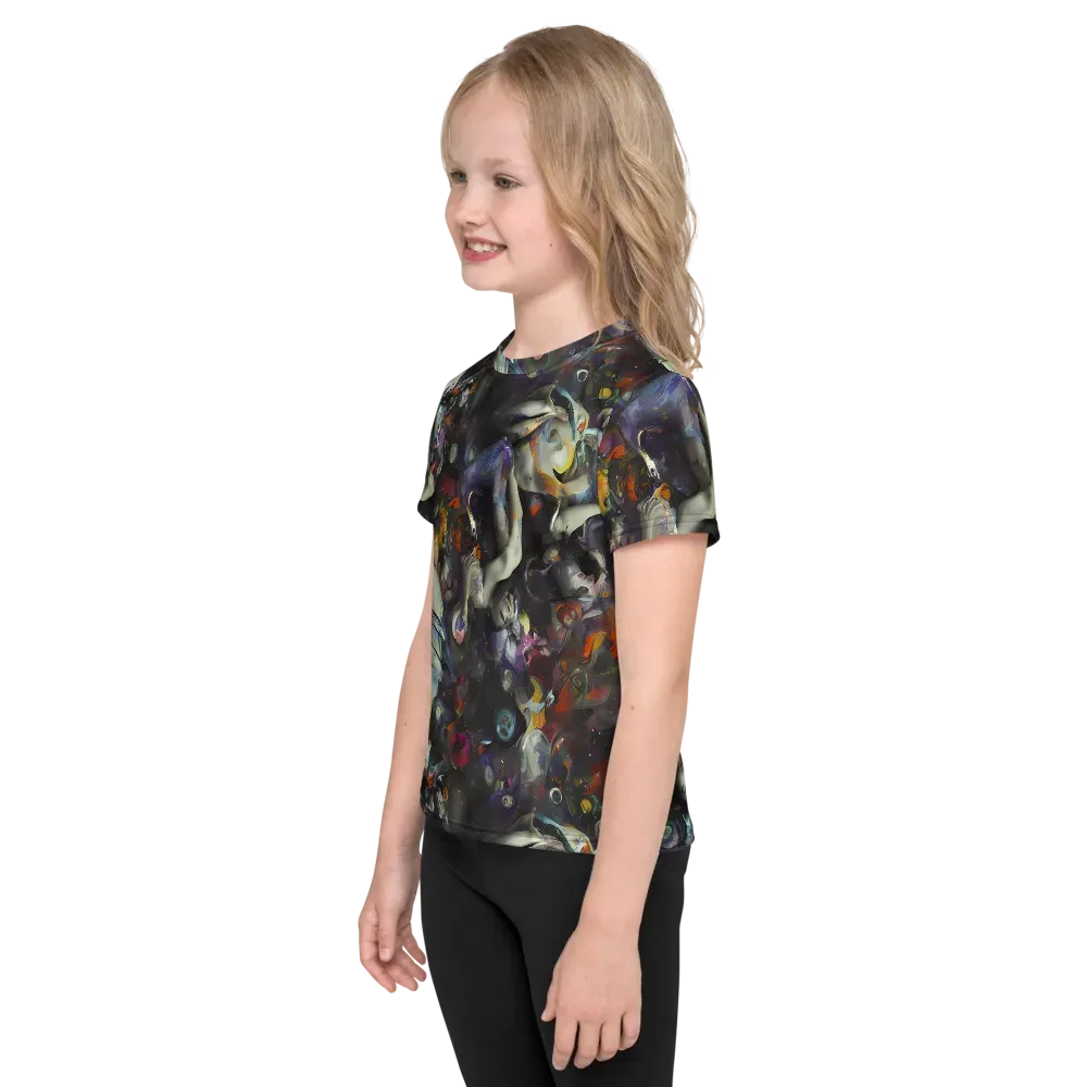 Dreamweaver's Canvas on Kids Crew Neck T-Shirt — Left