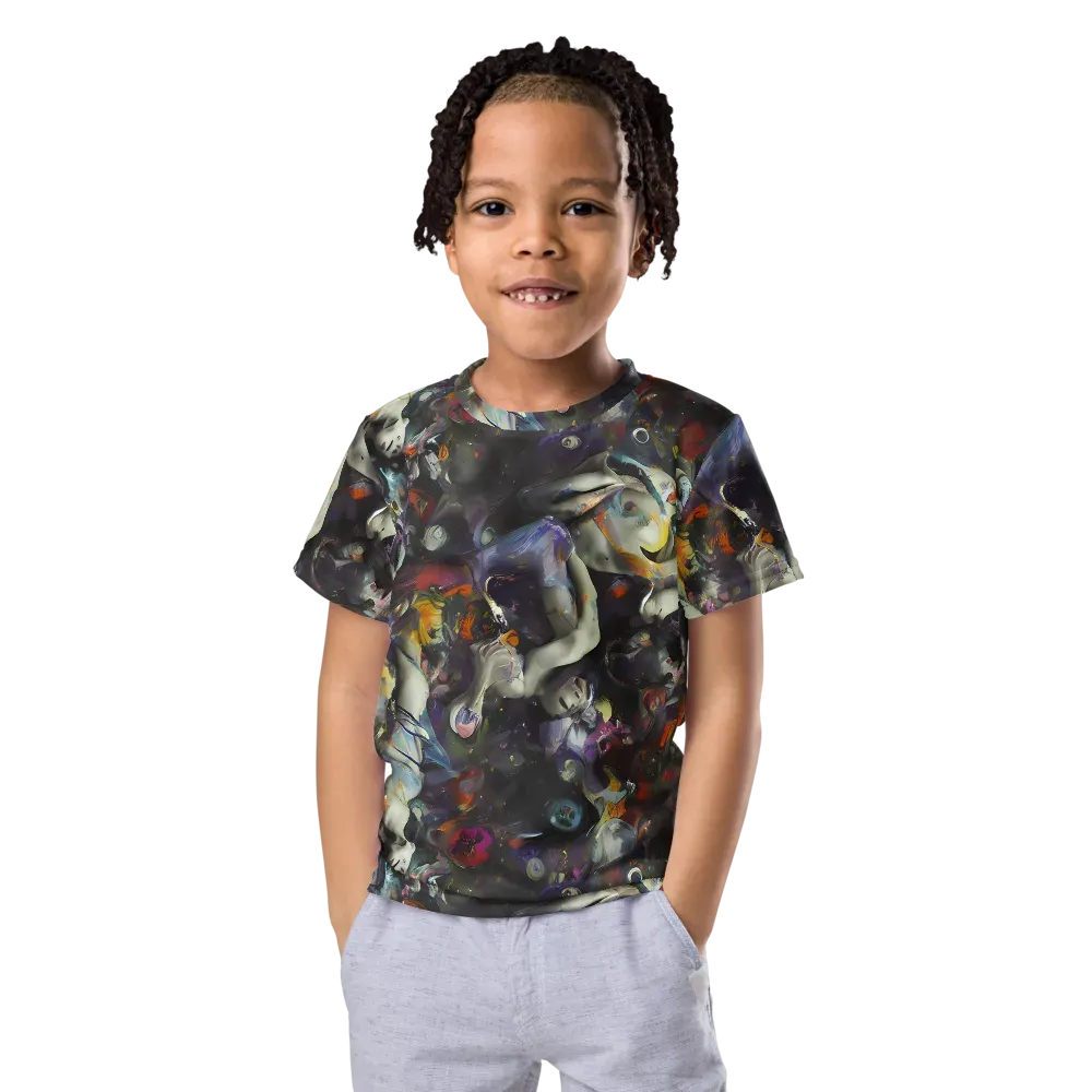Dreamweaver's Canvas on Kids Crew Neck T-Shirt — Front