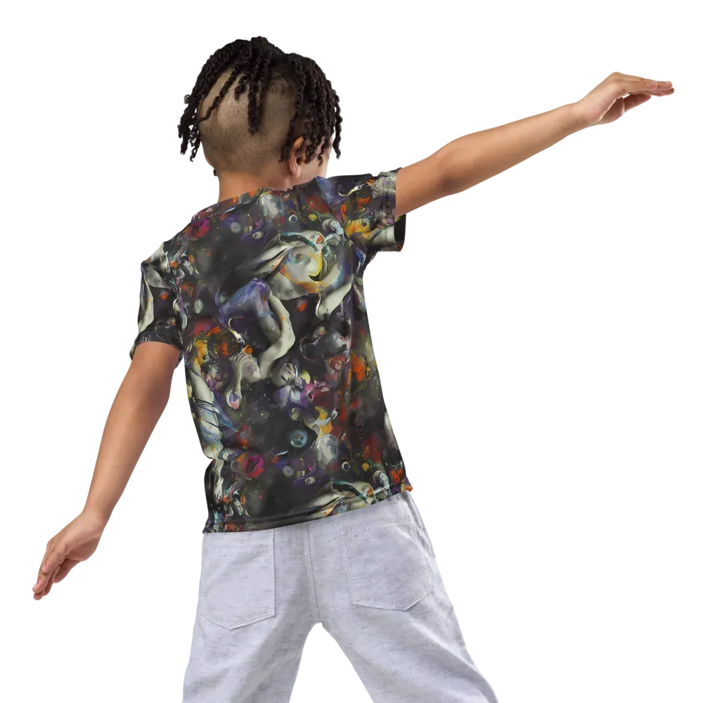 Dreamweaver's Canvas on Kids Crew Neck T-Shirt — Back