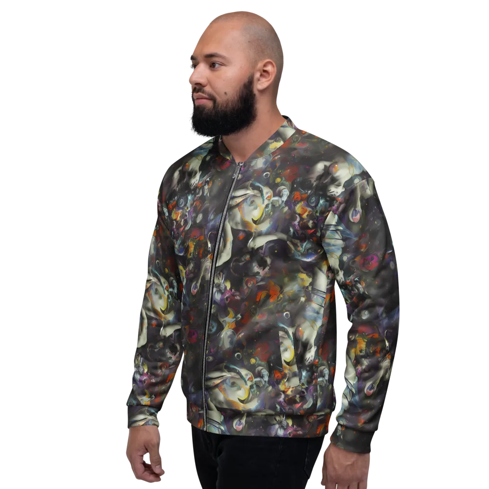 Dreamweaver's Canvas on Bomber Jacket — Left
