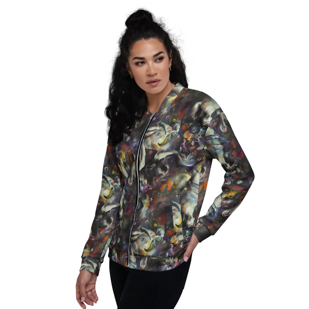 Dreamweaver's Canvas on Bomber Jacket — Left