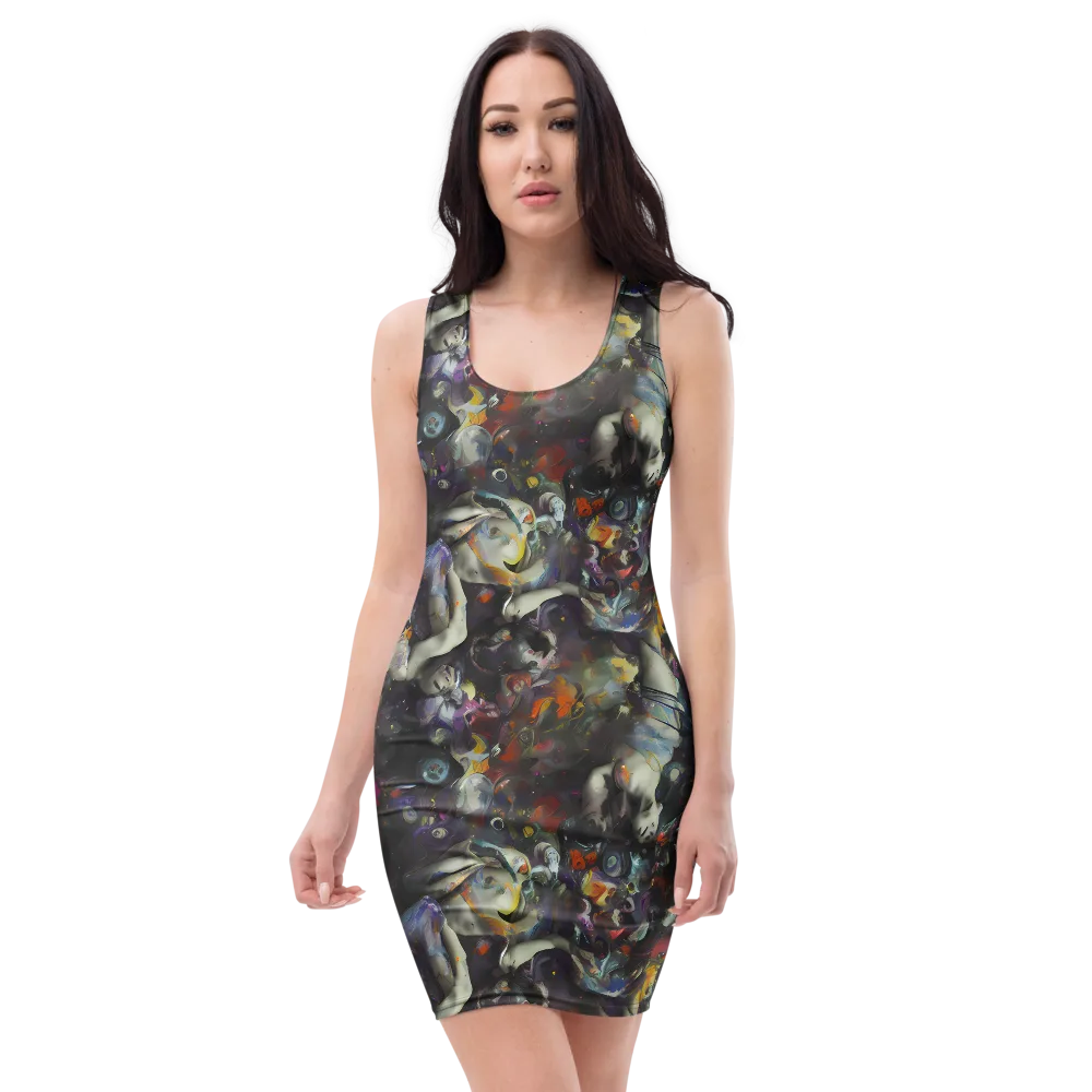 Dreamweaver's Canvas on Bodycon Dress — Front