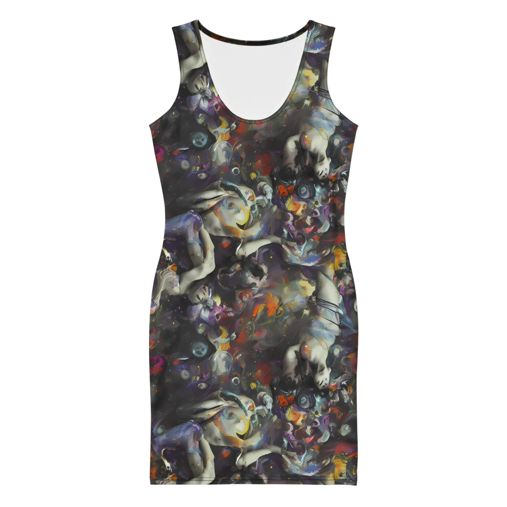 Dreamweaver's Canvas on Bodycon Dress — Front