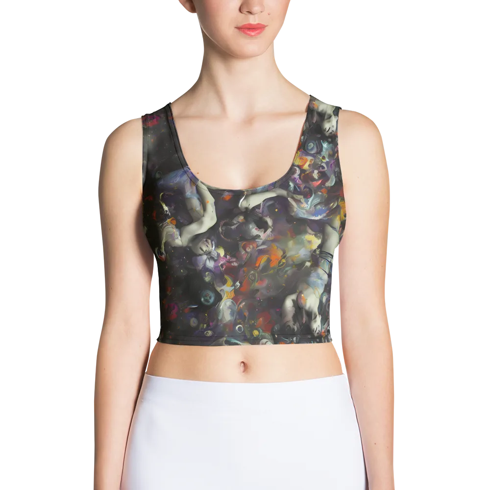 Dreamweaver's Canvas on Crop Top — Front