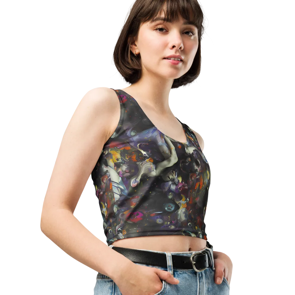 Dreamweaver's Canvas on Crop Top — Right Front
