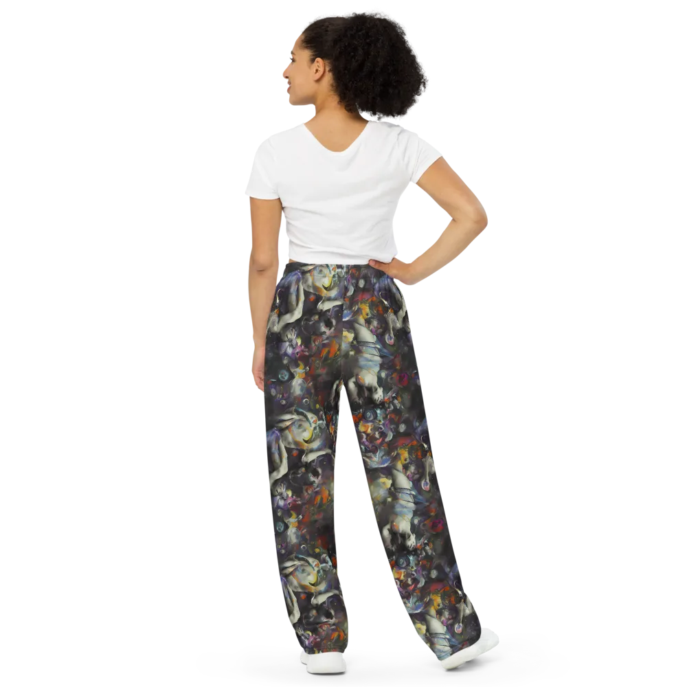 Dreamweaver's Canvas on Wide-Leg Pants — Back