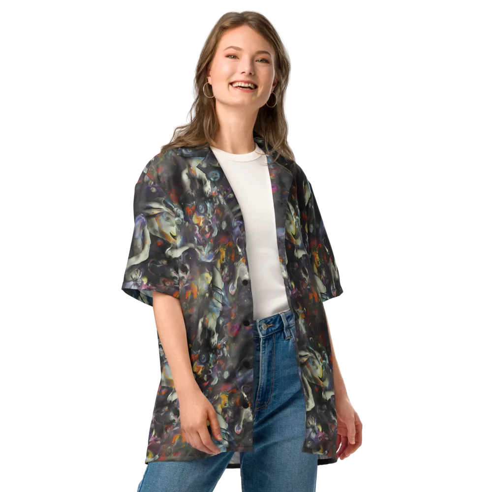 Dreamweaver's Canvas on Button Shirt — Front